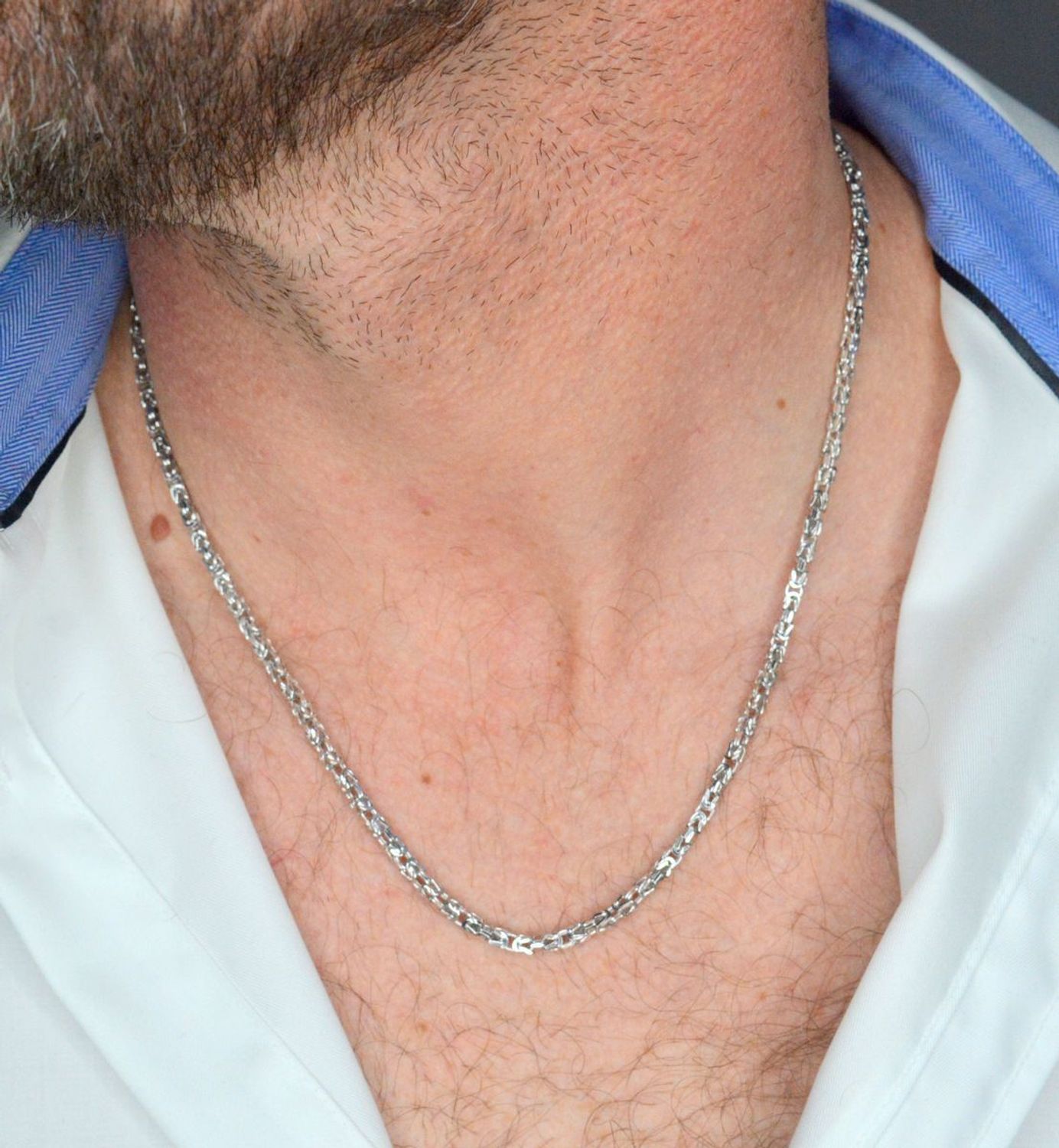 Łańcuszek srebrny splot królewski 925, DIA-LAN-12522R-925 2,7mm Naszyjnik męski srebrny splot typu królewski to propozycja od sklepu Jubilerskiego Diament. Naszyjnik stanowi mocny, efektowny.jpg